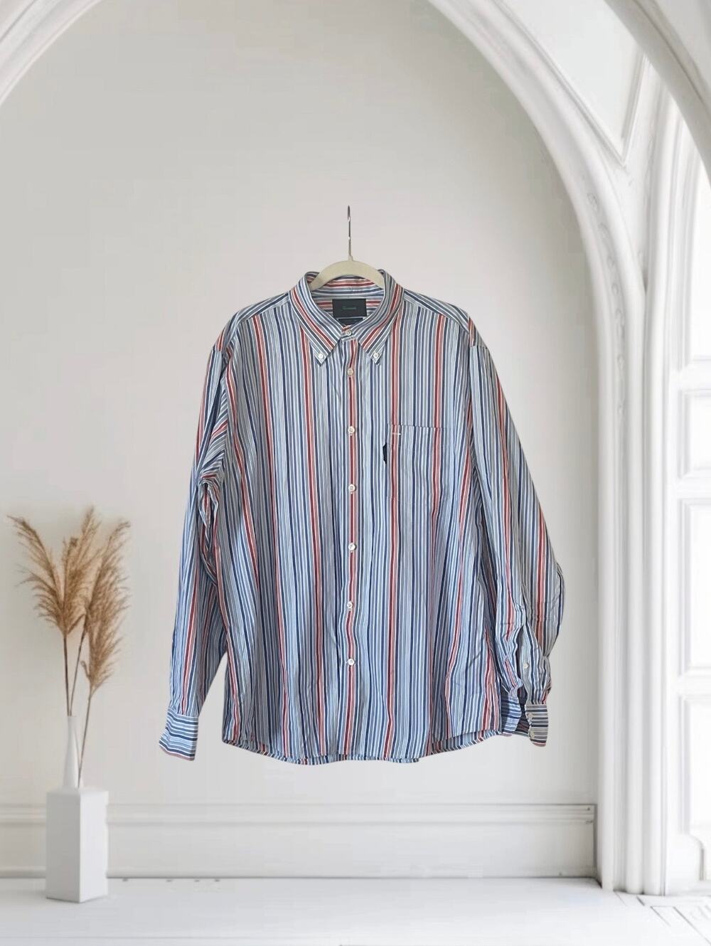 Faconnable Long Sleeve Button Down Shirt Mens X Large